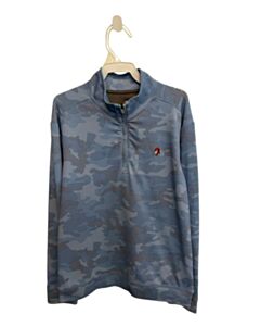 JOHNNIE-O  BLUE   PRINTED DESIGN PULLOVER