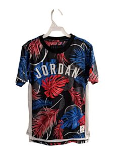 NIKE  BLUE   PRINTED DESIGN KNIT SS SHIRT