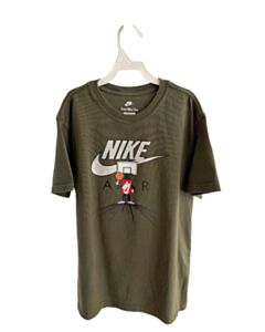 NIKE  GREEN   PRINTED DESIGN T-SHIRT