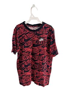 NIKE  RED   PRINTED DESIGN T-SHIRT