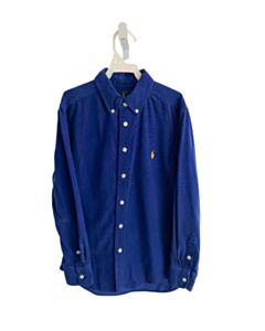RALPH LAUREN  BLUE CORDUROY   DRESS SHIRT