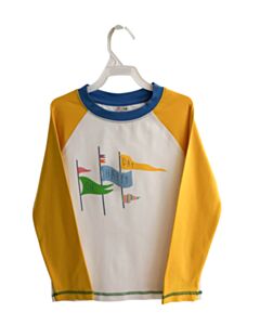 THE HAPPY HILL YELLOW PRINTED DESIGN KNIT LS SHIRT