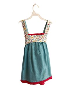 MATILDA JANE  BLUE  FLORAL  SLEEVELESS SHIRT WITH RUFFLE