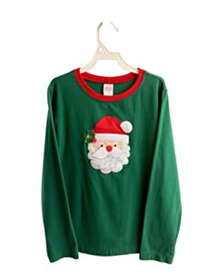 RICRAC RUFFLES  GREEN    KNIT LS SHIRT