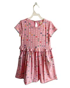 MATILDA JANE  PINK    KNIT DRESS WITH PICOT STITCHING