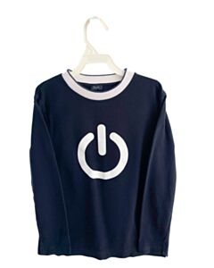 IL GUFO  BLUE   PRINTED DESIGN KNIT LS SHIRT