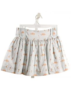 HANNAH KATE  BLUE  PRINTED DESIGN SKIRT