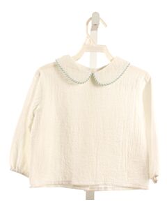 HANNAH KATE  WHITE KNIT  SHIRT-LS