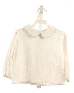 HANNAH KATE  WHITE KNIT  SHIRT-LS