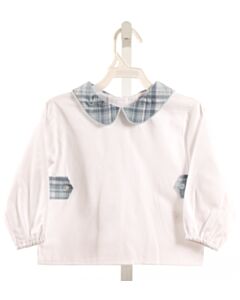 HANNAH KATE  WHITE  PLAID  DRESS SHIRT