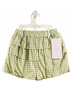 HANNAH KATE  GREEN  GINGHAM  SHORTS
