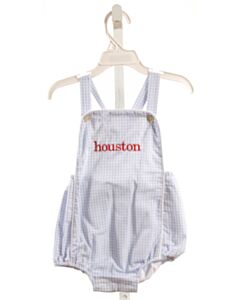 HANNAH KATE  LT BLUE  GINGHAM EMBROIDERED BUBBLE