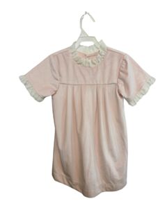 HANNAH KATE  PINK VELVET   PARTY DRESS WITH EYELET TRIM