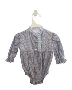 HANNAH KATE BLUE FLORAL BUBBLE WITH RUFFLE
