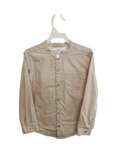 HANNAH KATE  BROWN SWISS DOT   DRESS SHIRT
