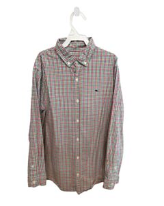 VINEYARD VINES  GREEN  PLAID  DRESS SHIRT