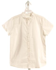 NO TAG  WHITE LINEN  DRESS SHIRT