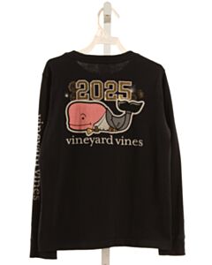 VINEYARD VINES  BLACK  PRINTED DESIGN T-SHIRT