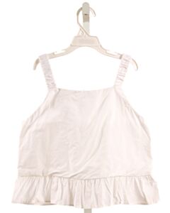 NO TAG  WHITE    SLEEVELESS SHIRT