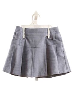 NO TAG BLUE FLANNEL PLAID SKORT
