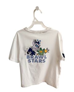 NO TAG  WHITE   PRINTED DESIGN T-SHIRT