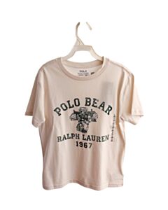 POLO BY RALPH LAUREN CREAM PRINTED DESIGN T-SHIRT
