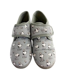PEANUTS GRAY SLIPPERS WITH SNOOPY PRINT *SIZE EU 31 RUNS LIKE A SIZE 13 *EUC SIZE TODDLER 13
