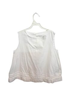 NO TAG  WHITE    SLEEVELESS SHIRT