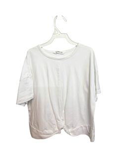 MANGO  WHITE    KNIT SS SHIRT