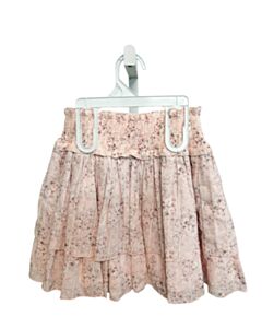 SUMMER LOVING PINK SWISS DOT FLORAL SKIRT