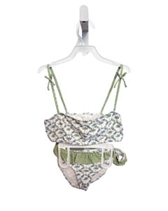 MANGO  GREEN  FLORAL  2-PIECE SWIMSUIT