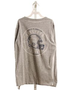 VINEYARD VINES  GRAY   PRINTED DESIGN KNIT LS SHIRT