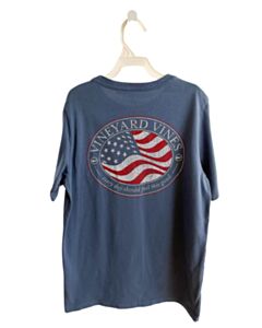 VINEYARD VINES BLUE PRINTED DESIGN T-SHIRT