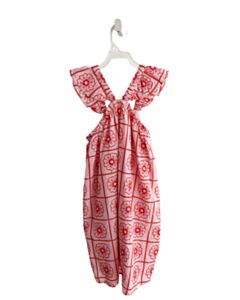 CREWCUTS  RED  FLORAL EMBROIDERED DRESS