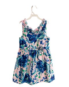 LILLY PULITZER BLUE FLORAL DRESS WITH RUFFLE