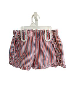 CREWCUTS  MULTI-COLOR SEERSUCKER STRIPED  SHORTS WITH RUFFLE