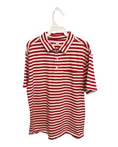 CREWCUTS  RED KNIT STRIPED  DRESS SHIRT