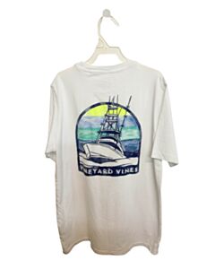 VINEYARD VINES  WHITE   PRINTED DESIGN T-SHIRT