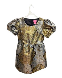 LILLY PULITZER  GOLD  FLORAL  PARTY DRESS