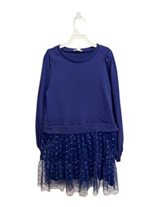 CREWCUTS BLUE TULLE POLKA DOT DRESS