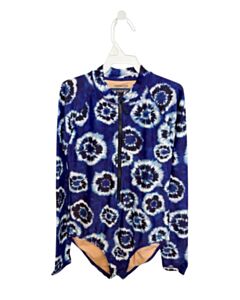 CREWCUTS BLUE PRINTED DESIGN 1-PIECE SWIMSUIT
