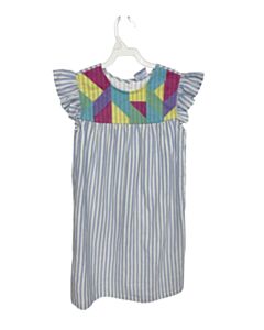 EYELET & IVY BLUE STRIPED EMBROIDERED DRESS