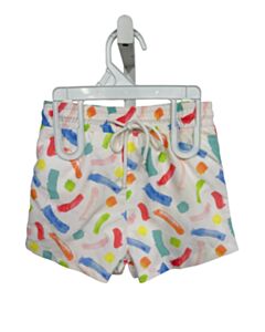 EYELET & IVY WHITE PRINTED DESIGN SWIM TRUNKS