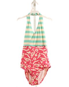 HANNA ANDERSSON  HOT PINK   PRINTED DESIGN 1-PIECE SWIMSUIT