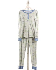 THE BEAUFORT BONNET COMPANY  LT BLUE   PRINTED DESIGN LOUNGEWEAR
