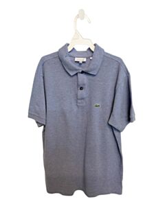 LACOSTE  BLUE PIQUE   DRESS SHIRT