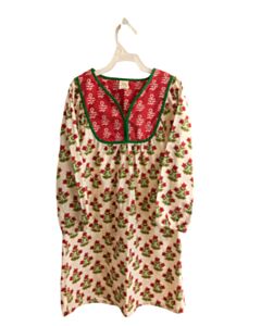 PRINT FRESH  RED  FLORAL  DRESS