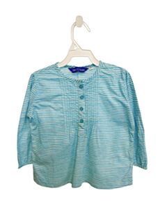 THREE ISLANDS BLUE STRIPED SHIRT-LS