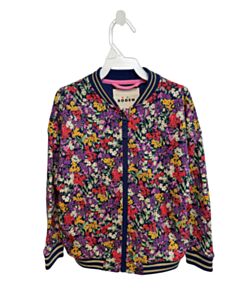 MINI BODEN PURPLE FLORAL OUTERWEAR