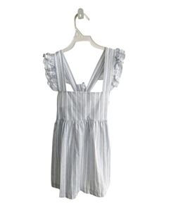 BELLA BLISS BLUE PRINTED DESIGN DRESS WITH RUFFLE